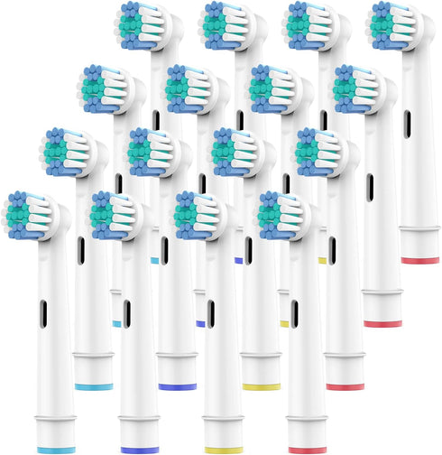 Toothbrush Heads for Oral B, 16 Pack Professional Electric Toothbrush Replacement Heads Medium Soft DuPont Bristles Replacement Toothbrush Heads P...
