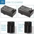 BM Premium NP-FM500H Battery and Charger for Sony Alpha a68, a77II, SLT-A57, SLT-A58, SLT-A65V, SLT-A77V, SLT-A99V, SLT-A200, A300, A350, A450, A5...