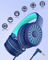 ELECDER i45 On-Ear Headphones with Microphone - Foldable Stereo Bass, Portable Wired Headphones with No-Tangle 1.5M Cord, 3.5MM Jack for School/Ki...