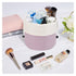 Barrel Drawstring Makeup Bag Travel Cosmetic Bag Large Toiletry Organizer Waterproof for Women (Large, Dusty Rose)...
