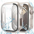 2 Pack Waterproof Case for Apple Watch 44mm SE (2nd Gen) Series 6 5 4 with Tempered Glass Screen Protector, Full Protective Hard PC Bumper Case Fa...