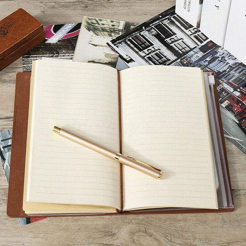 KAAYEE To My Daughter Leather Journal - 140 Page Keepsake Notebook Gift, Refillable Travel Journal Diary Sketch Book Writing Journal Graduation Ba...