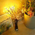 DK177 2 Pack Led Branch Light Battery Operated Lighted Branch Vase Filler Willow Tree Artificial Little Twig Power Brown 30 Inch 20 LED for Home R...