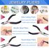 JONMON Jewelry Making Supplies Kit - 8Pcs Beading Tweezers Tool Set with Round Nose/Side Cutting/Needle Nose Pliers for DIY Necklace Bracelet Earr...