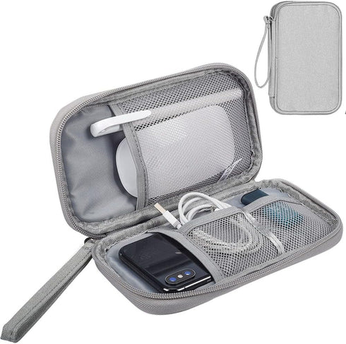 Electronic Organizer Small Travel Cable Organizer Bag, Digital Gadget Organizer Case, Waterproof Travel Gear Storage Carrying Sleeve Pouch for Cab...