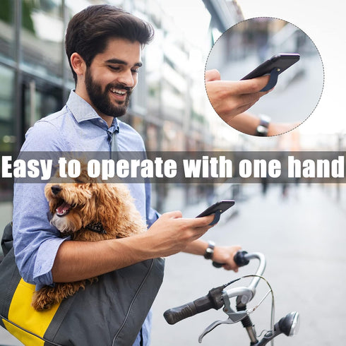 Weewooday 6 Pieces Phone Grip Holder Cell Phone Grip Strap Telescopic Finger Strap Stand Universal Finger Kickstand for Most Smartphones(Charming ...