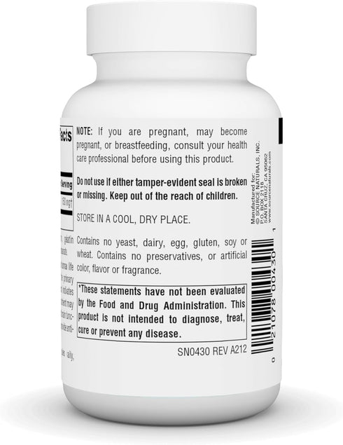Source Natural Coenzyme Q10 Antioxidant Support 75 mg For Heart, Brain, Immunity, & Liver Support - 120 Capsules...