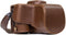 MegaGear Nikon D3400 Ever Ready Leather Camera Case and Strap, with Battery Access - Dark Brown - MG857...