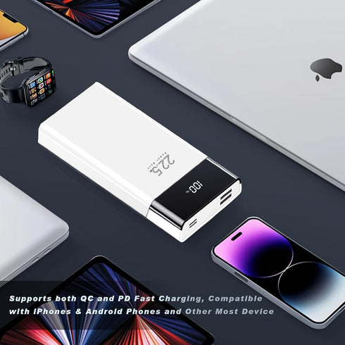 20000mAh Portable Charger Power Bank, with LED Display, QC 22.5W and PD 20W Bidirectional Fast Charging, 3 Outputs & 2 Inputs, for iPhone, Samsung...