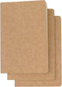 3 Pack Travel Journal Notebook for Travelers or School - Kraft Brown Soft Cover - 5.5” x 8.25” - 120 Blank Pages with60 Sheets...