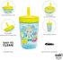 Zak Designs 15oz Cocomelon Kelso Tumbler Set, Leak-Proof Screw-On Lid with Straw Made of Durable Plastic and Silicone, Perfect Bundle for Kids, 1 ...