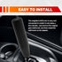1Pack Metal Gear Stick Shift Knobs with 3 Adapters, Aluminum Alloy Heavy Weighted Car Stick Shifter Handle, Compatible with Most Manual Automatic ...
