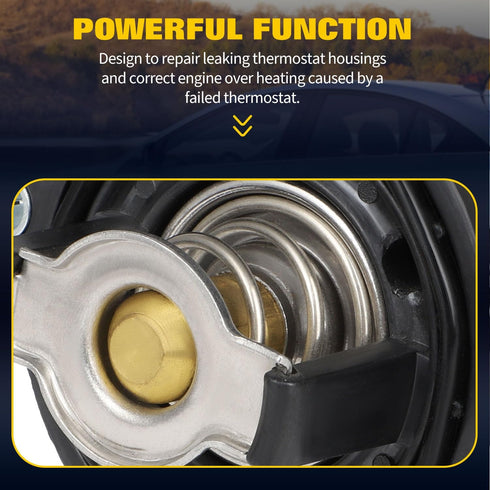 OCPTY Thermostat Housing Fit for Chrysler 300 2011-2018,for Dodge Challenger 2011-2018,for Dodge Charger 2011-2018 Engine Coolant Thermostat Housi...