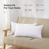 Acanva Polyester Decorative Rectangle Throw Pillow Inserts, Hypoallergenic Form Stuffer Cushion Sham Filler, 16x26, White, 1 Count (Pack of 1)...