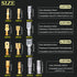 Twidec/640Pcs 2.8/4.8/6.3mm Quick Splice Male and Female Wire Spade Connector Crimp Terminal & Bullet Connectors Terminals Crimp Block Kit Golden ...