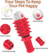 Dog Toys for Chewers Indestructible, Durable Dog Toys for Aggressive Interactive Dog Toys Squeaky Soft and Safe Teeth Cleaning Small Medium Dogs a...