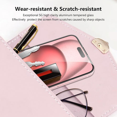 for iPhone 15 Plus Screen Protector, Anti Glare Eye Protection, HD High Transmittance, Easy to Install, 15 Plus 6.7" with 9H shatterproof & scratc...