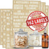 Talented Kitchen 162 Bold All Caps Laundry Room Labels Set. White Labels on Clear Backing,. 162 Laundry, Linen Closet & Cleaning Supplies Vinyl St...