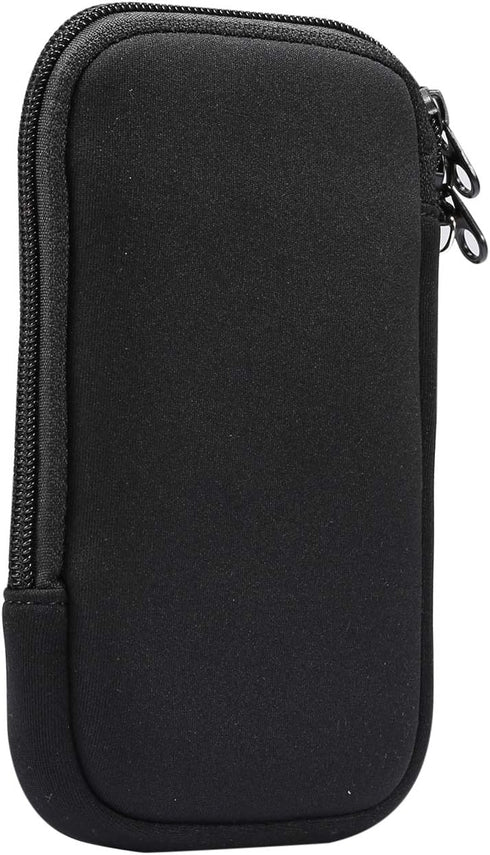ZORSOME Neoprene Phone Pouch for iPhone 12 mini(5.4),SE 2020,11 Pro,XS,X,8,6,5.4 inch Universal Cell Sleeve Mobile Bag with Zipper, Neck Lanyards ...