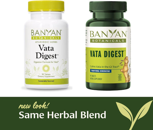 Banyan Botanicals Vata Digest – Organic Digestion Supplement – Warming & Balancing Digestion Aid to Support Comfortable Digestion* – 90 Tablets – ...