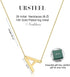 Ursteel Initial Necklaces for Women - Dainty 14K Gold Plated Letter Necklaces for Women Trendy, Simple Cute Initial Personalized Monogram Pendant ...