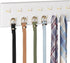 Belt Hanger Wall Mount Belt Organizer for Closet, Holds Over 28 Belts Wooden Wall Mounted Belt Rack Storage Tie and Scarf Hanger for Closet, Wall,...