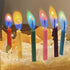 Birthday Cake Candles Happy Birthday Candles Colorful Candles Holders Included (24pcs)...