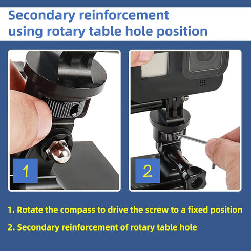 2PC Camera Tripod Mount for Gopro Adapter, 360° Adjustment 1/4-20 Screw Conversion Adapter for GoPro Hero10, Insta360 ONE X3, X2, Go 2 3, Xiaomi Y...