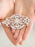 Mariell Vintage Bridal Crystal Brooch Pin, 4" Wide, Antique Silver Wedding Pin, Rhinestone Brooch for Brides and Wedding, Art Deco Fashion Accesso...