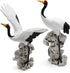 2-Pack Miniature Garden Crane Statues, Bird Art Bonsai Decor Garden Fairy Sculptures Crane...