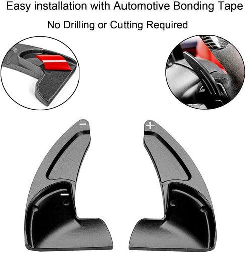 Steering Wheel Shift Paddle Extension Cover Compatible with Jeep Grand Cherokee 2014-2020 Dodge Challenger Charger Durango RT and Scat Pack Extend...