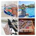 ALVABABY 3pcs Baby Cloth Diaper Wet Dry Bags Waterproof Reusable with Two Zippered Pockets Travel Beach Pool Daycare Soiled Baby Items Yoga Gym Ba...