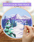 HILYPINK 4 Set Embroidery Kit for Beginners, Cross Stitch Kits for Adults with Floral Pine Scenery Mountain Pattern Hand Crafts Include Embroidery...