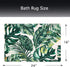 LIVILAN Green Leaf Bath Mat - 16" X 24" Tropical Bathroom Rug...
