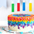 BBTO 16 Pcs Building Block Candles Brick Birthday Cake Candles Topper Sparkler Novelty Decor Building Block Construction Party Themed Decoration F...