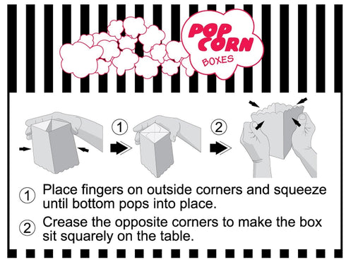 Economy Kitchen Accessory Popcorn Boxes 8 Count...