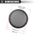 Motoforti Car Audio Speaker Cover, Mesh Subwoofer Grill Horn Guard Protector, 6 Inch, Plastic, Black, 4pcs......