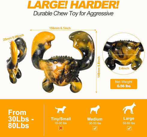 Dog Toys for Aggressive chewers, Durable Dog Toys for Large Medium Breed, Tough Dog Chew Toys for Boredom, Dog Teething Toys, Nylon Bone Toys with...