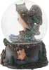 Elanze Designs Red Bellied Eagle Owls 100MM Sturdy Wind Up Musical Glitter Water Snow Globe Tabletop Dresser Nightstand Figurine Decoration Plays ...