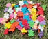 100 Pcs Patch Hydrangeas Flowers 25x25mm Mulberry Paper Flowers Scrapbooking Wedding DIY Craft Supplies Card. (10 Colos)...