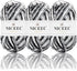 NICEEC 3 Skeins Soft Chenille Yarn Blanket Yarn for Knitting Fancy Yarn for Crochet Weaving DIY Craft Total Length 3×85m (3×93yds, 3×50g)_Black Wh...