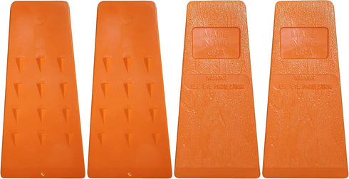 5.5 Inch Felling Wedge - Four Tree Cutting Wedges Forestry Tools Logging Tools and Equipment Chainsaw Accessories Felling Wedges with Spikes for S...