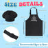 Kids Apron and Chef Hat Set, “CHEF in training” Apron Adjustable Child Apron Chef in Training Funny Apron...