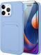 MZELQ Silicone Compatible with iPhone 15 Pro Case, Card Holder Camera Protection Cover + Screen Protector, Card Slot Case Designed for Phone 15 Pr...