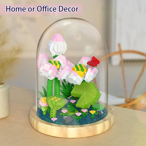 Flower Bouquet Building Set, Mini Bricks Building Blocks Artificial Flowers, DIY Decoration Home, 659 Pieces Botanical Collection Building Toys fo...