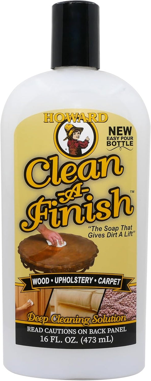 HOWARD CF0016 Clean-A-Finish Wood Cleaner and Upholstery Cleaner for Furniture, Carpet Cleaning, Spray Bottle, 16 oz...