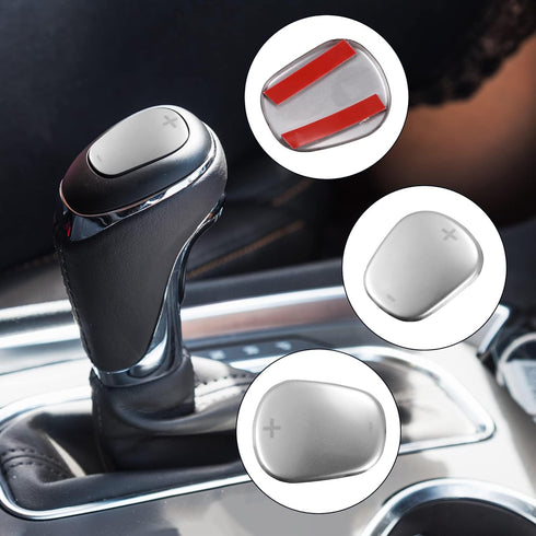 Unifizz Car Car Gear Shift Knob Cover Sticker Stainless Steel for Chevrolet Equinox 2018-2020 Silver Tone...