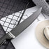 Steak Knife Set, 4-Piece Serrated Black Steak Cutlery Steak Knife, Stainless Steel Steak Cutlery Knife for Home, Restaurant, Hotel, 22cm...