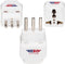 Hero Premium US to Italy Power Adapter Plug (Type L, Pack of 3, Grounded)...