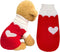 Pet Dog Knitted Sweaters Knitwear Turtleneck Pajamas Soft Winter Warm Puppy Valentine Clothing Christmas Clothes Heart Doggie Apparel for Cats Dog...